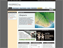 Tablet Screenshot of hawaiihistory.org